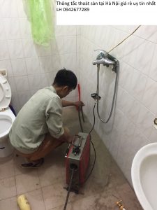 thông tắc nhà vệ sinh giá rẻ tại đường Trần Cung