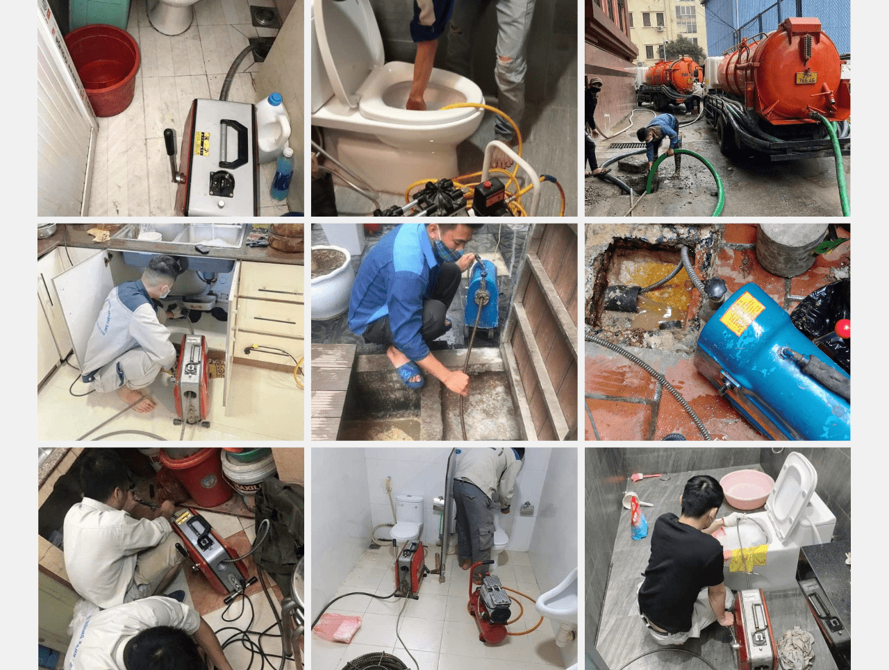 Dịch vụ thông tắc cống tại Hà Nội gần đây