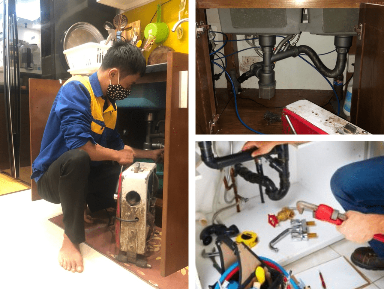 Dịch vụ thông tắc chậu rửa bát 24/7
